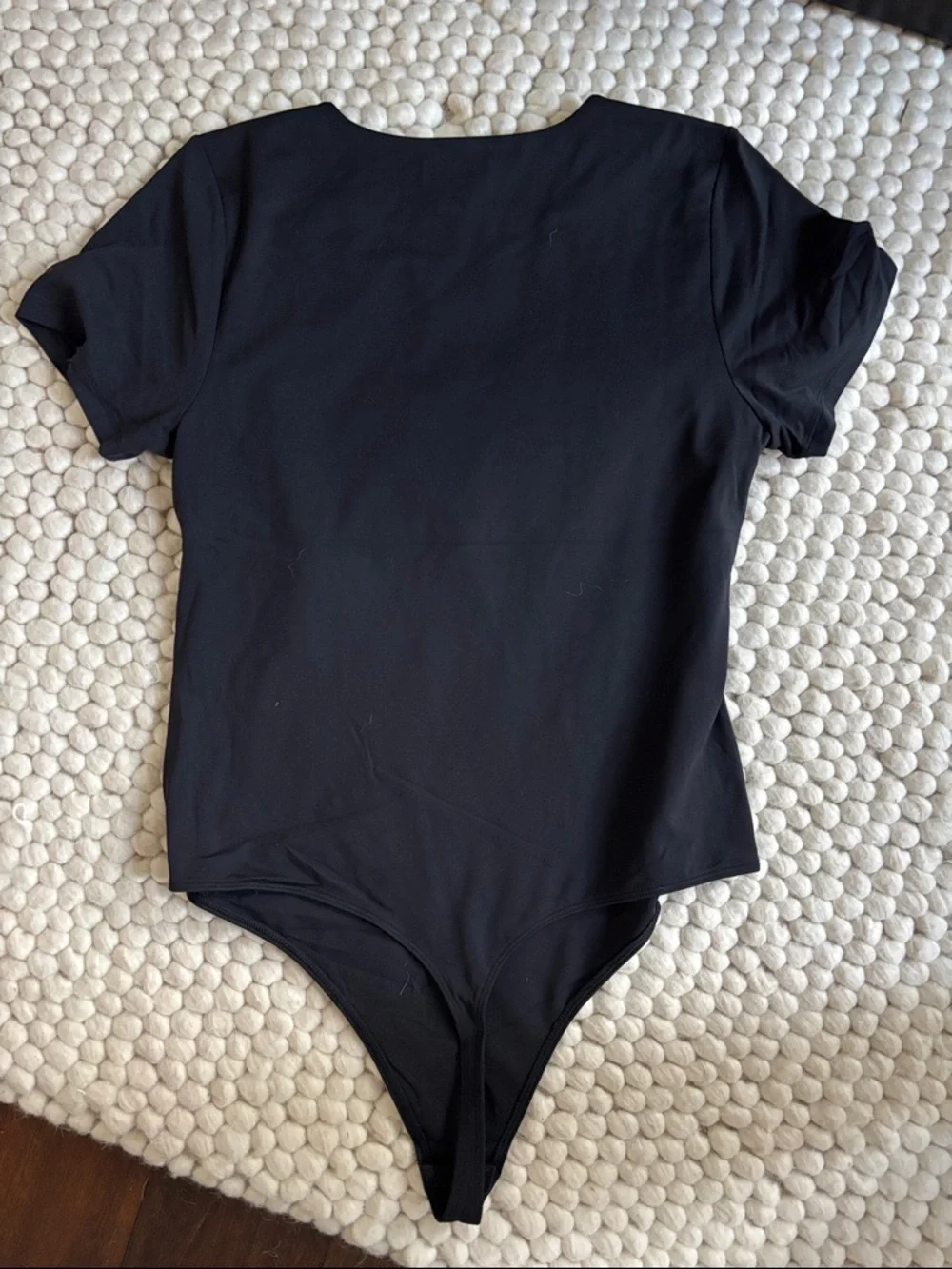 Aritzia Black Short Sleeve Bodysuit, new without tags - Picture 5 of 5